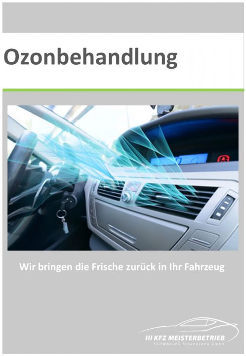 Ozonbehandlung Auto